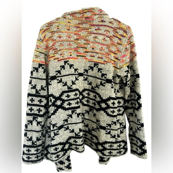 Soft Surroundings Calais Aztec Ultra Soft Open Cardigan Mix Media Pink Sz Small - Picture 5 of 5